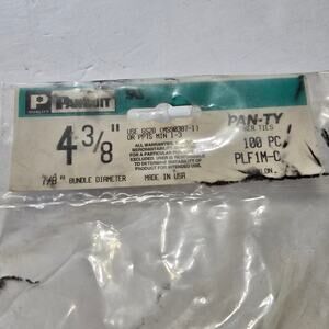 Panduit Cable Marker Ties 4 3/8"  MS 90387-1 PAN-TY PLF11M-C Nylon QTY-100